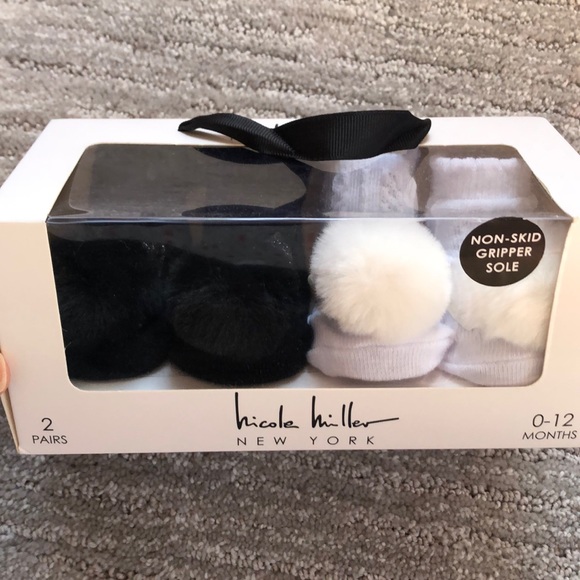 nicole miller baby booties